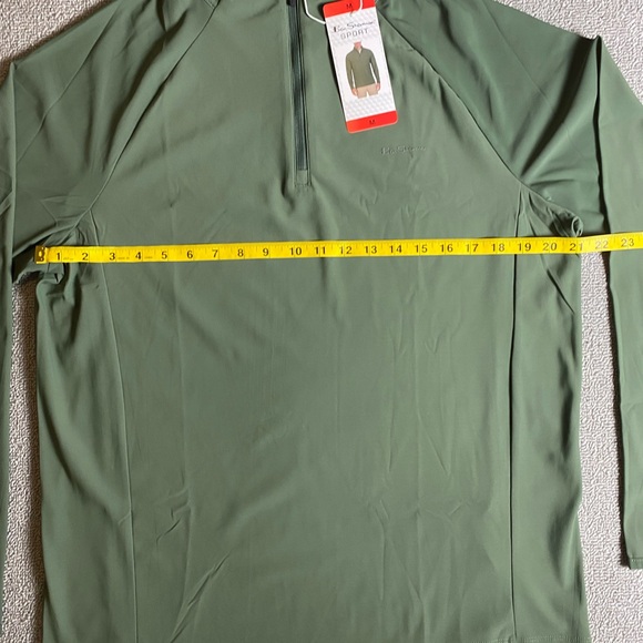 Ben Sherman Men’s Long Sleeve Quarter-Zip Sport Shirt- Performance Lightweight - Picture 3 of 4
